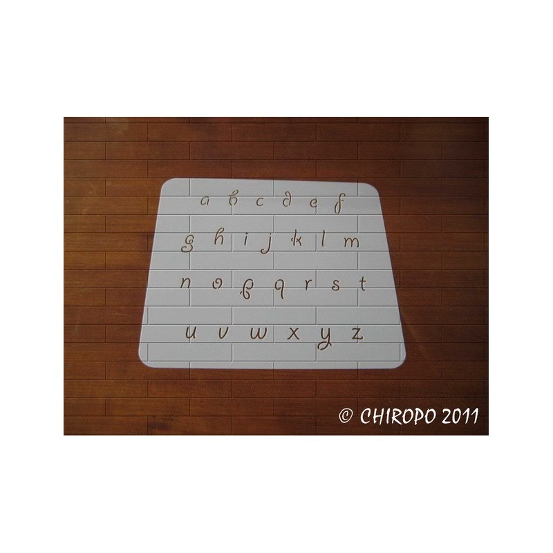 Pochoir alphabet - Giddy minuscule - 2cm (0667) Pochoir alphabet - Giddy minuscule - 2cm (0667)