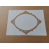Pochoir encadrement rond baroque 1