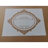 Pochoir encadrement rond baroque 2