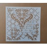 Pochoir Baroque avec texte