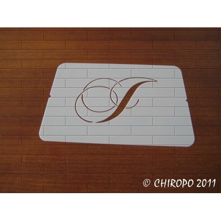Pochoir Monogramme Chopin - Lettre J en 5cm (0649) Pochoir Monogramme Chopin - Lettre J en 5cm (0649)