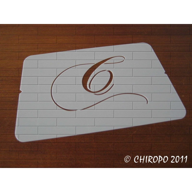 Pochoir Monogramme Chopin - Lettre C en 5cm (0649) Pochoir Monogramme Chopin - Lettre C en 5cm (0649)