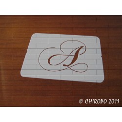 Pochoir Monogramme Chopin - Lettre A en 5cm (0649)