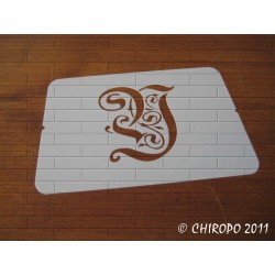 Pochoir Monogramme Gothic - Lettre Y en 7cm (0652)