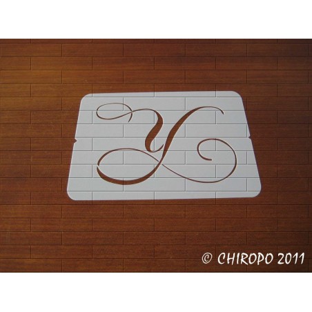 Pochoir Monogramme Chopin - Lettre Y en 5cm (0649) Pochoir Monogramme Chopin - Lettre Y en 5cm (0649)