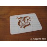 Pochoir Monogramme Gothic - Lettre V en 7cm (0652)
