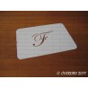 Pochoir Monogramme Script - Lettre F en 5cm (0634)
