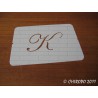 Pochoir Monogramme Script - Lettre K en 5cm (0634)