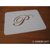 Pochoir Monogramme Script - Lettre P en 5cm (0634)
