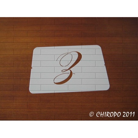 Pochoir Monogramme Chopin - Lettre Z en 5cm (0649) Pochoir Monogramme Chopin - Lettre Z en 5cm (0649)