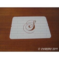Pochoir Monogramme Chopin - Lettre S en 5cm (0649)