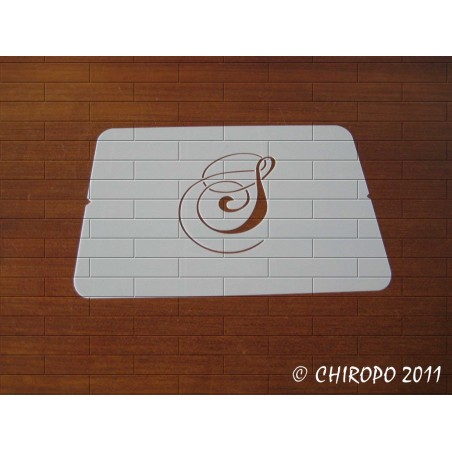 Pochoir Monogramme Chopin - Lettre S en 5cm (0649) Pochoir Monogramme Chopin - Lettre S en 5cm (0649)