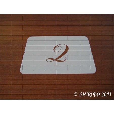 Pochoir Monogramme Chopin - Lettre Q en 5cm (0649) Pochoir Monogramme Chopin - Lettre Q en 5cm (0649)
