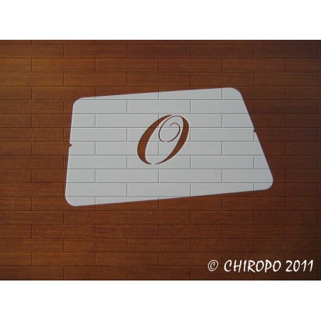 Pochoir Monogramme Chopin - Lettre O en 5cm (0649) Pochoir Monogramme Chopin - Lettre O en 5cm (0649)