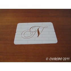 Pochoir Monogramme Chopin - Lettre N en 5cm (0649)