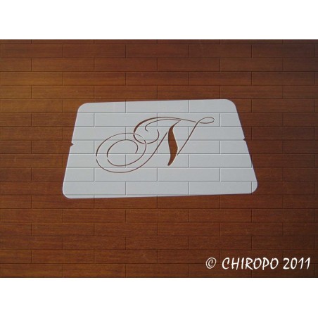 Pochoir Monogramme Chopin - Lettre N en 5cm (0649) Pochoir Monogramme Chopin - Lettre N en 5cm (0649)