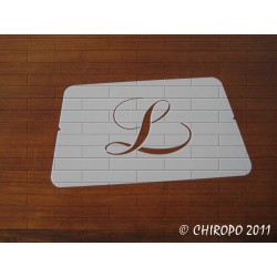 Pochoir Monogramme Chopin - Lettre L en 5cm (0649)