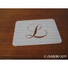 Pochoir Monogramme Chopin - Lettre L en 5cm (0649)