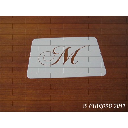 Pochoir Monogramme Chopin - Lettre M en 5cm (0649) Pochoir Monogramme Chopin - Lettre M en 5cm (0649)