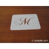 Pochoir Monogramme Chopin - Lettre M en 5cm (0649)