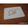 Pochoir Monogramme Script - Lettre D en 5cm (0634)