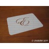Pochoir Monogramme Script - Lettre E en 5cm (0634)