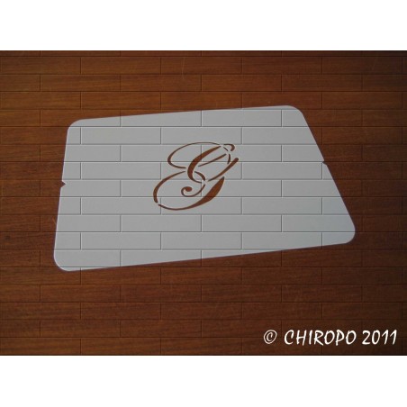 Pochoir Monogramme Script - Lettre G en 5cm (0634) Pochoir Monogramme Script - Lettre G en 5cm (0634)
