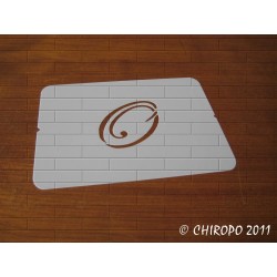 Pochoir Monogramme Script - Lettre O en 5cm (0634)