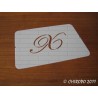 Pochoir Monogramme Script - Lettre X en 5cm (0634)