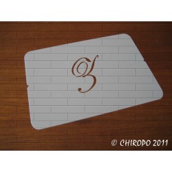 Pochoir Monogramme Script - Lettre Z en 5cm (0634)