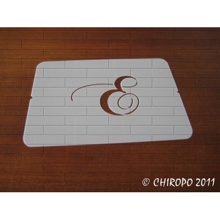 Pochoir Monogramme Chopin - Lettre E en 5cm (0649) Pochoir Monogramme Chopin - Lettre E en 5cm (0649)