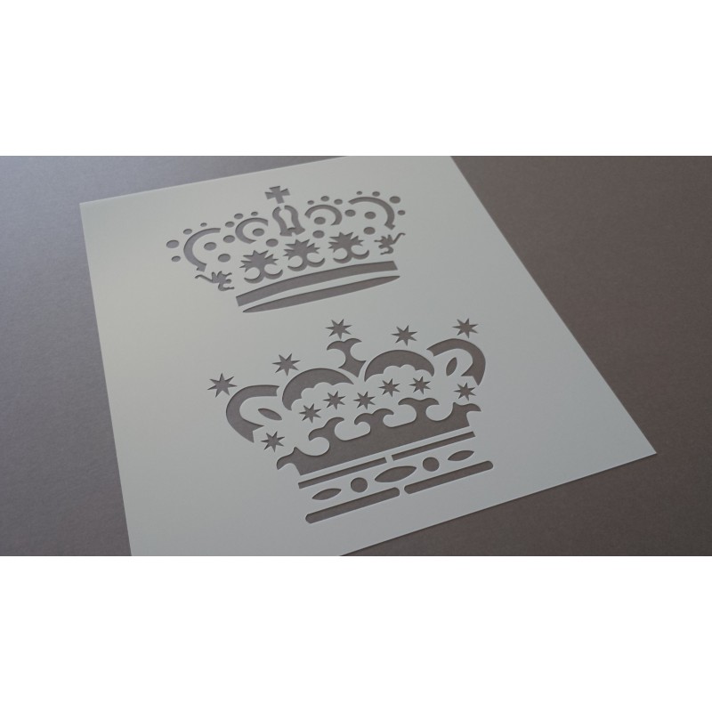 Pochoir Couronnes reine et roi (00092)