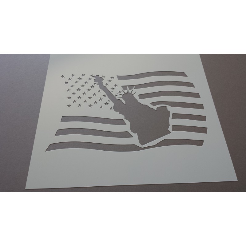 Pochoir Drapeau USA (00075)