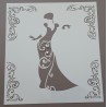Pochoir  Dame élégante 1 (00067)