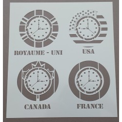 Pochoir Horloges (00069)