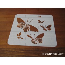 Pochoir Envol de Papillons 1 (04170)
