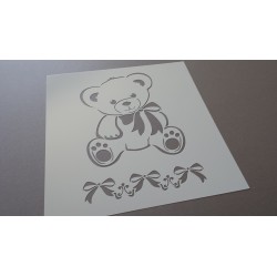 Pochoir Ours et noeux (00090)