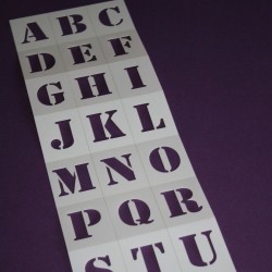 Pochoir Alphabet - Loft Usine