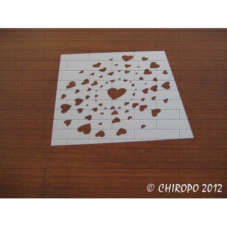 Pochoir Constellation de coeurs (07369) Pochoir Constellation de coeurs (07369)