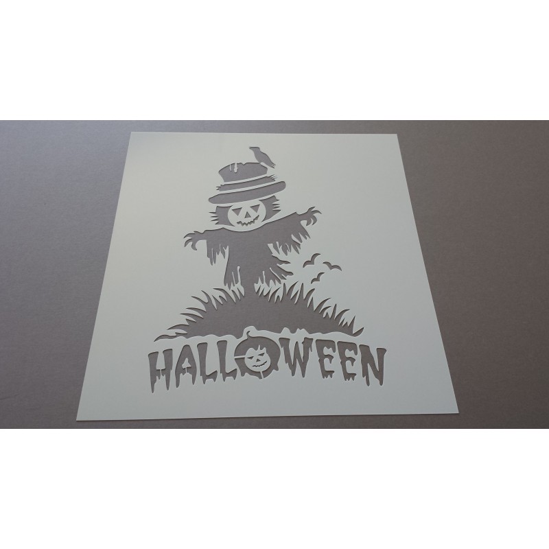 Pochoir épouvantail de Halloween (00074) Pochoir épouvantail de Halloween (00074)