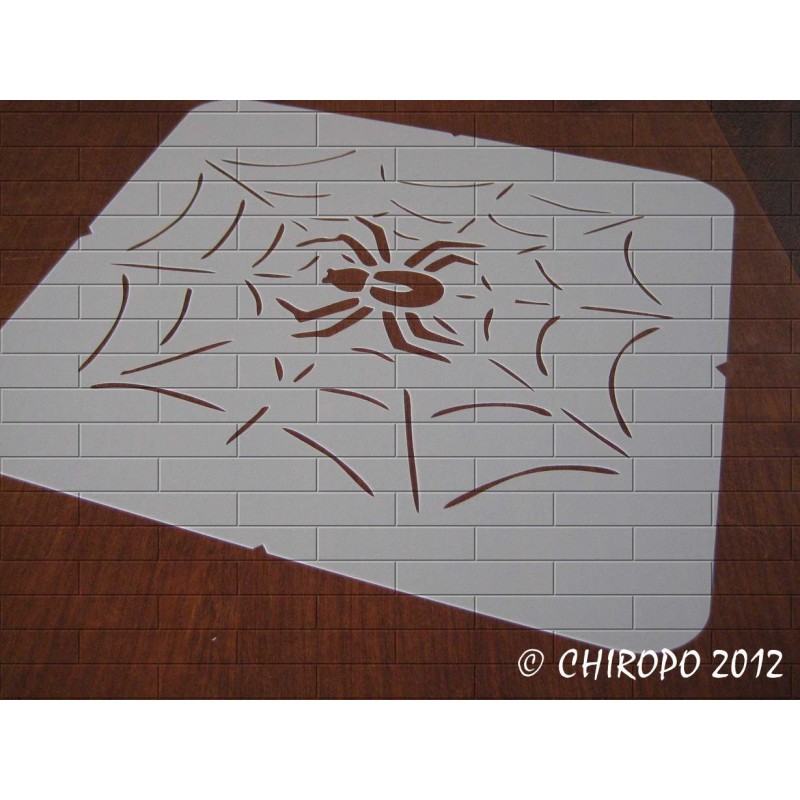 20 x 20 Dimensions intérieures design 18 x 18 cm TODO-STENCIL Pochoir Déco Fête 048 Halloween Toile d/'araignée Dimensions extérieures