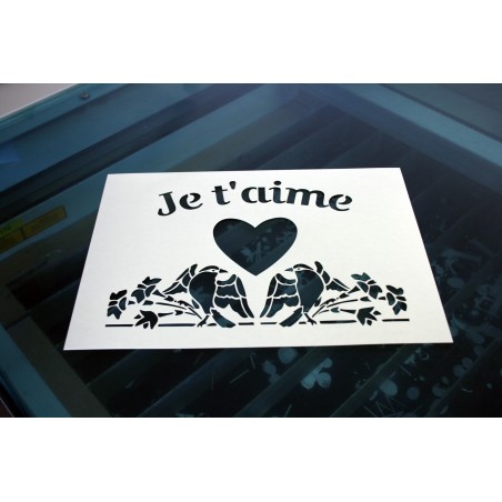 Pochoir - J'aime (00128) Pochoir - J'aime (00128)