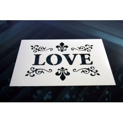 Pochoir - Love vintage (00125) 