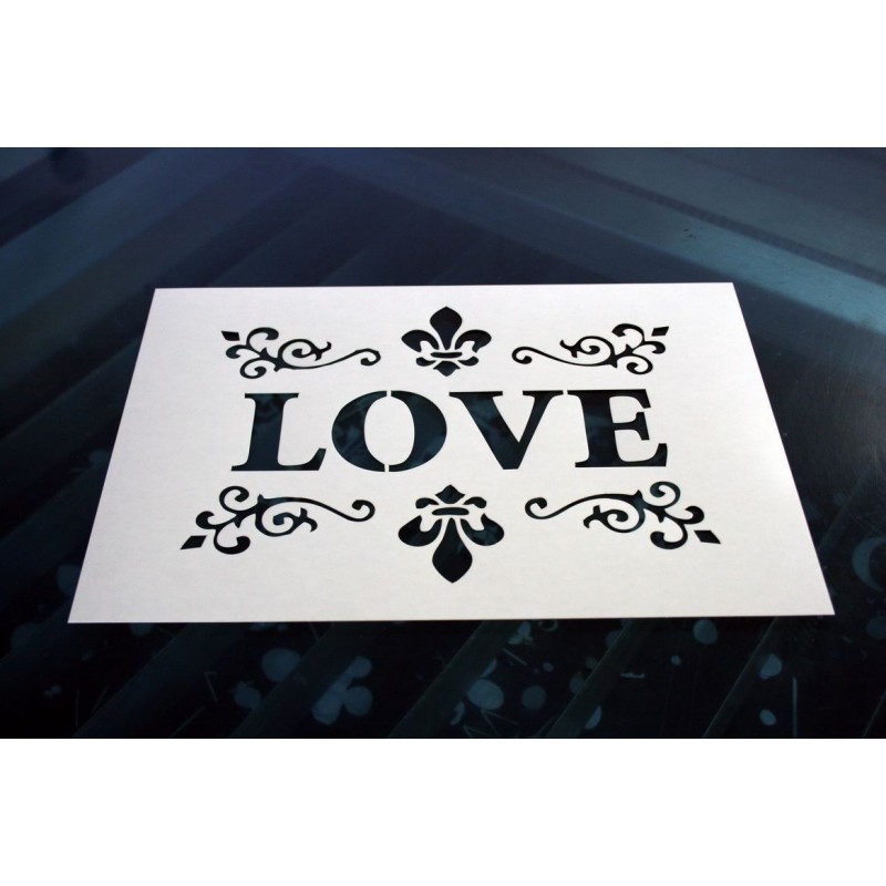 Pochoir - Love vintage (00125) 