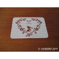 Pochoir Mini coeur 4 - Baroque (06571)