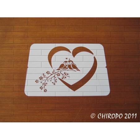 Pochoir Mini coeur 3 - Baroque (06561) Pochoir Mini coeur 3 - Baroque (06561)