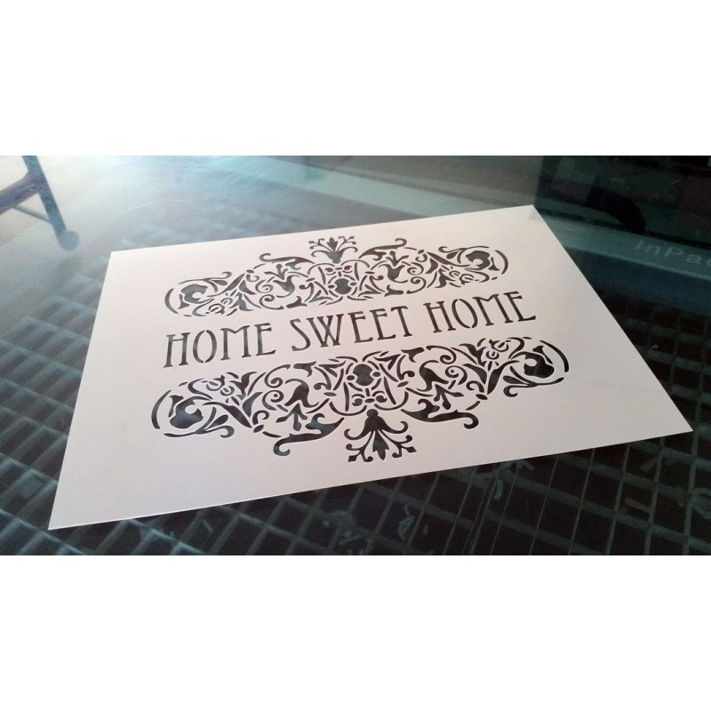 Pochoir shabby Home Sweet Home (00138) Pochoir shabby Home Sweet Home (00138)