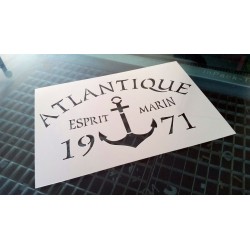 Pochoir - Atlantique Esprit marin (00162)