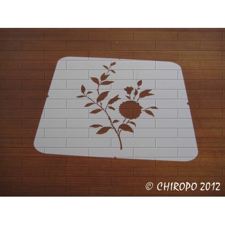 Pochoir Fleur 2 (07120) liquidation Pochoir Fleur 2 (07120) liquidation