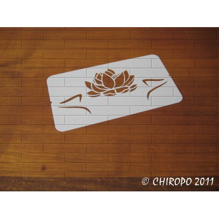 Pochoir Fleur de lotus (0152-F2) Pochoir Fleur de lotus (0152-F2)